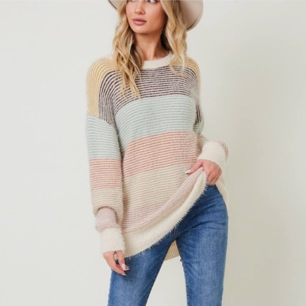 On Blue Multi Color Sweater - Picture 2 of 5